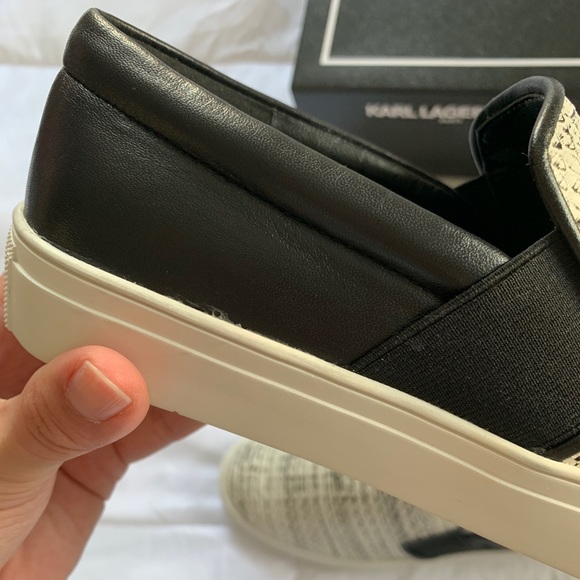 KARL LAGERFELD Elisha Color Block Slip On Sneakers - Picture 10 of 14